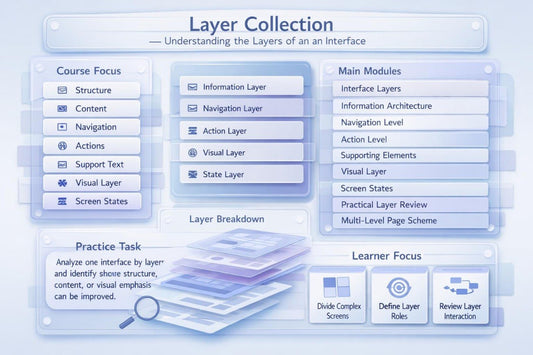 Diagram of interface layer collection with different layers and their functions.
